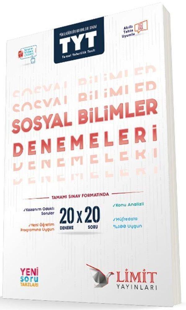 Limit Yayınları TYT Sosyal Bilimler 20x20 Denemeleri - Limit Yayınları - Image 1