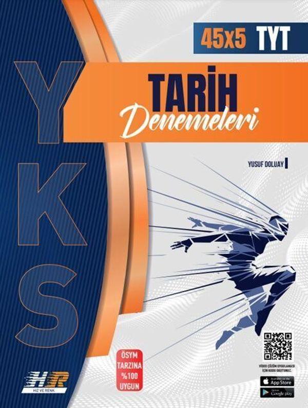 Hız ve Renk Yayınları TYT Tarih 45 x 5 Denemeleri - Hız ve Renk Yayınları - Image 1