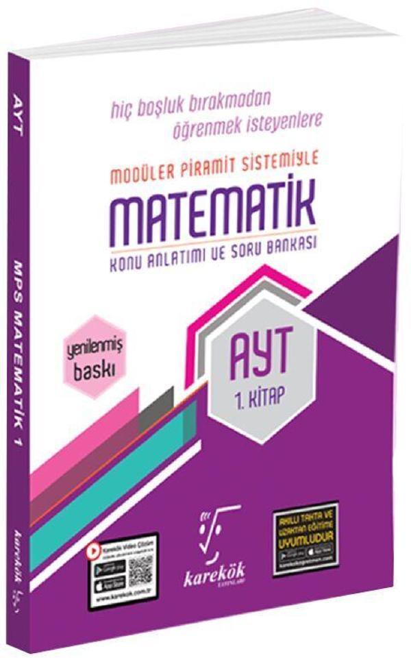 Karekök Yayınları AYT Matematik Konu Anlatımlı Soru Bankası 1. Kitap - Karekök Eğitim Yayınları - Image 1
