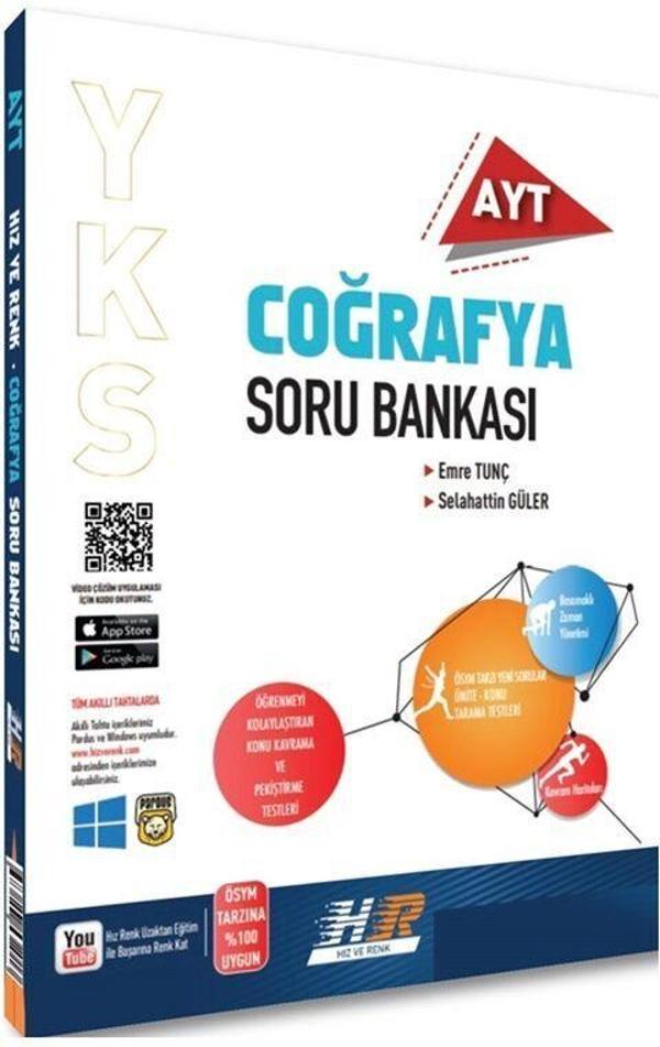 Hız ve Renk AYT Coğrafya Soru Bankası - Hız ve Renk Yayınları - Image 1