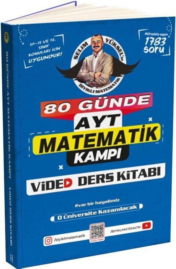 Bıyıklı Matematik 80 Günde AYT Matematik Video Ders Kitabı - Bıyıklı Matematik Yayınları - Image 1
