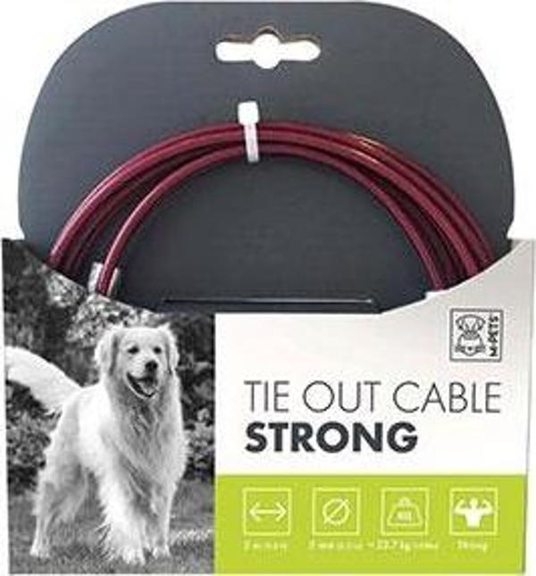 M-Pets Strong Bahçe Bağlama Halatı Kırmızı 3 M - Image 1