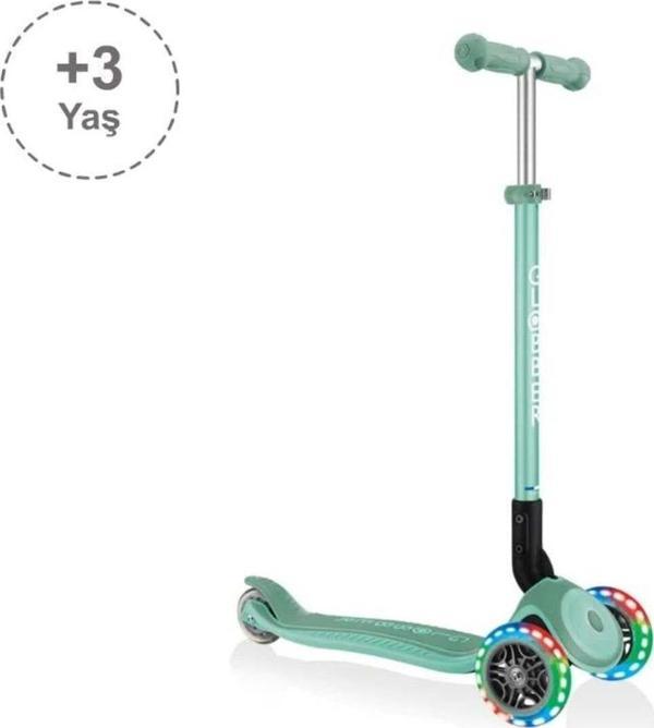 Primo Plus Katlanabilir Işıklı Scooter - Mint Yeşili - Image 1