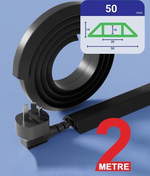 Greentech Esnek Kablo Kanalı Siyah / GT-KK06 - Image 1