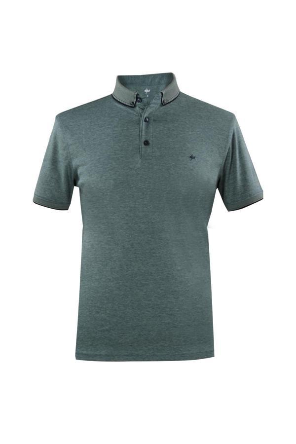 Erkek Yeşil  Polo Yaka Tişört - Image 1