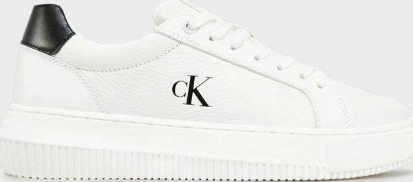 Calvin Klein Logolu Deri Sneaker Ayakkabı Yw0Yw0176901W Ayakkabı Yw0Yw01769 01W - Image 1