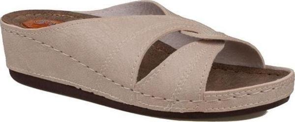 Trend Adımlar Krem Kadın Hafif Dolgu Jelli Terlik 09-098 - Image 1