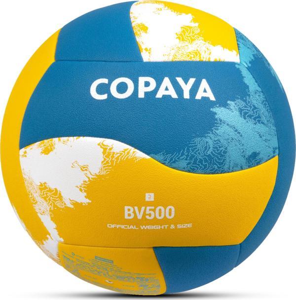Copaya BV500 Hibrit Plaj Voleybol Topu Sarı-Mavi No:5 280 gram - Image 1