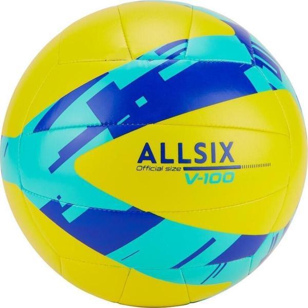 Allsix V100 Yeşil-Sarı Voleybol Topu Öğretici 260-280 Gr YENİ SERİ - Image 1