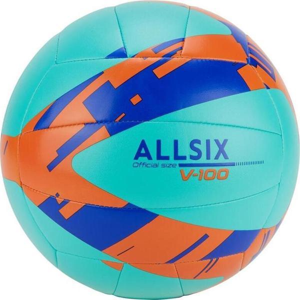Allsix V100 Yeşil-Mavi Voleybol Topu Öğretici 260-280 Gr YENİ SERİ - Image 1