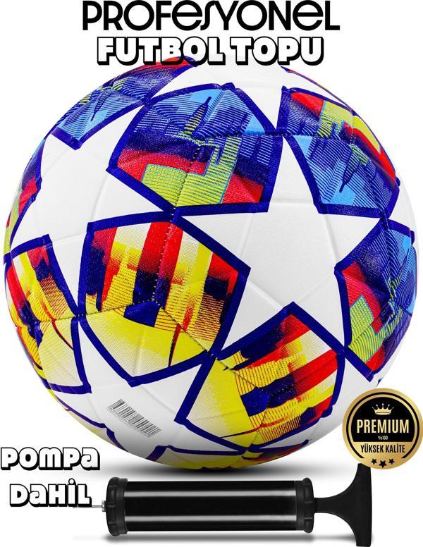 Telvesse Futbol Topu FT501 Şampiyonlar Ligi Pompalı Set Sert Zemin Halı Saha Futbol Topu No:5 - Image 1
