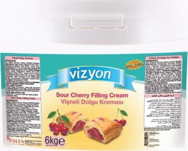 Vizyon Vişne Parçacıklı Dolgu Kreması 6 kg - Image 1