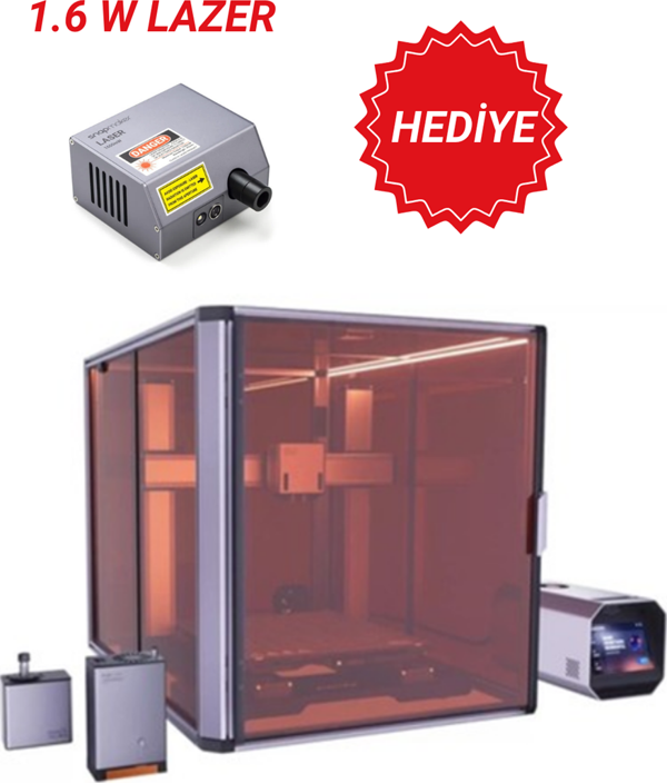 Snapmaker Artisan Premium 3in1 1.6W LAZER HEDİYE - Image 1