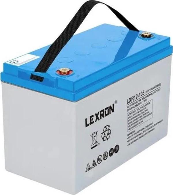 Lexron 12V 105Ah Deep Cycle Nano Carbon Jel Akü - Image 1