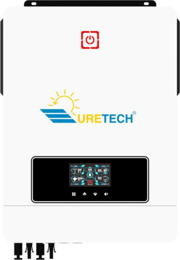 Uretech 10.2Kva 10.2Kw Mppt Tam Sinüs Akıllı İnverter 160A (55 450Vdc) 48V 220Vac - Image 1