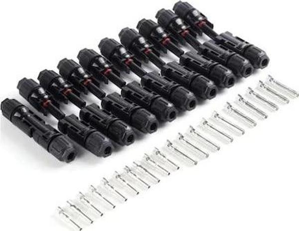 Mc4 Güneş Paneli Solar Dişi-Erkek Bağlantı Konnektörü – 10'Lu Set - Image 1