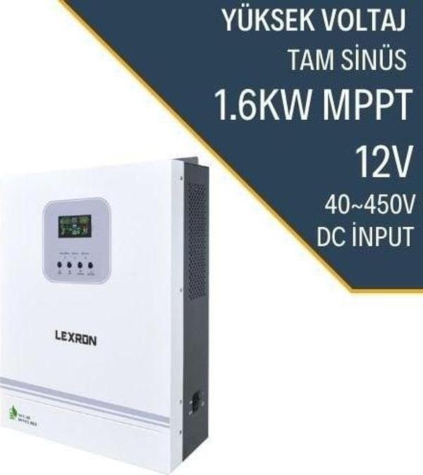 Lexron 1.6Kw 12V Mppt Yüksek Voltaj Akıllı İnverter   - Image 1
