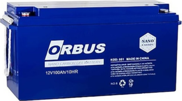 Orbus 12V 100Ah Derin Döngü Karbon Jel Akü - Image 1