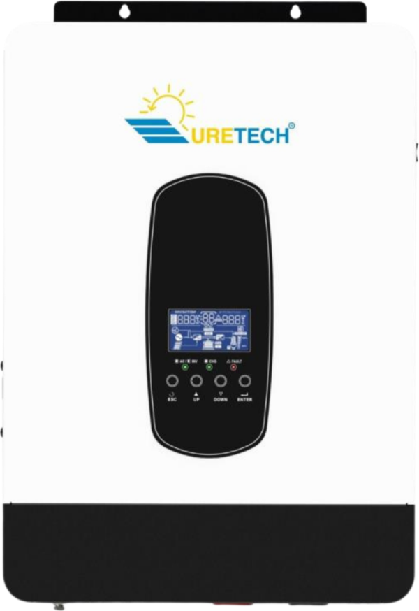 Uretech 2.2Kva 1.8Kw Mppt Tam Sinüs Akıllı İnverter 80A 12Vdc 220Vac - Image 1