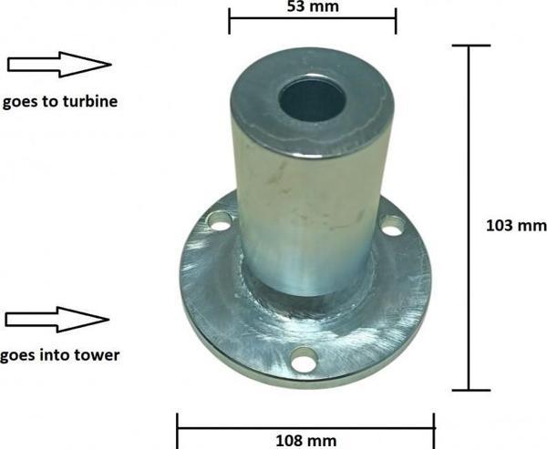 İsta-Breeze Aır Speed Rüzgar Türbini İçin Adaptör - Image 1
