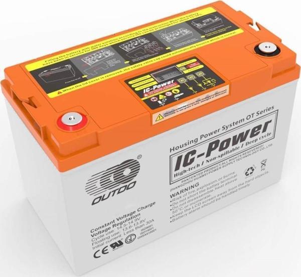 Outdo 12V 150Ah Dijital Ekranlı Akıllı Jel Akü - Image 1