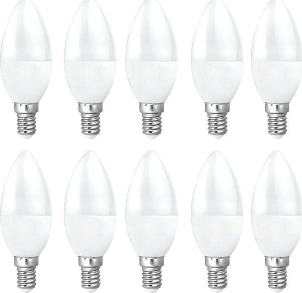 Azentech Noas 7W E14 Duy Led Mum Ampul Beyaz Renk 6500 Kelvin 630 Lümen 10 Adet - Image 1
