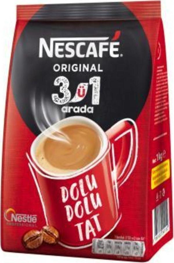 Nescafe 3ü1 Arada Hazır Kahve 1 kg Paket - Image 1