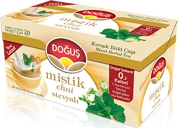 Doğuş Mistik Chai Stevyalı Çayı Süzen Poşet 20 Li - Image 1
