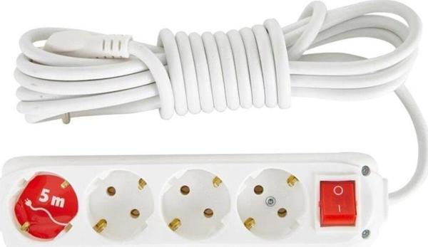 Almera Anahtarlı 4'Lü Topraklı 5 Metre Grup Priz 5 Metre Uzatma Kablosu - Image 1