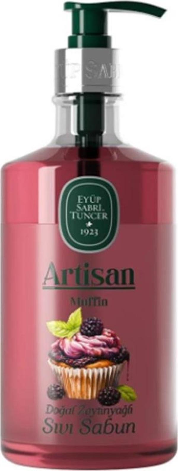 Eyüp Sabri Tuncer Artisan Muffin 600ml Doğal Zeytinyağlı Sıvı Sabun - Image 1