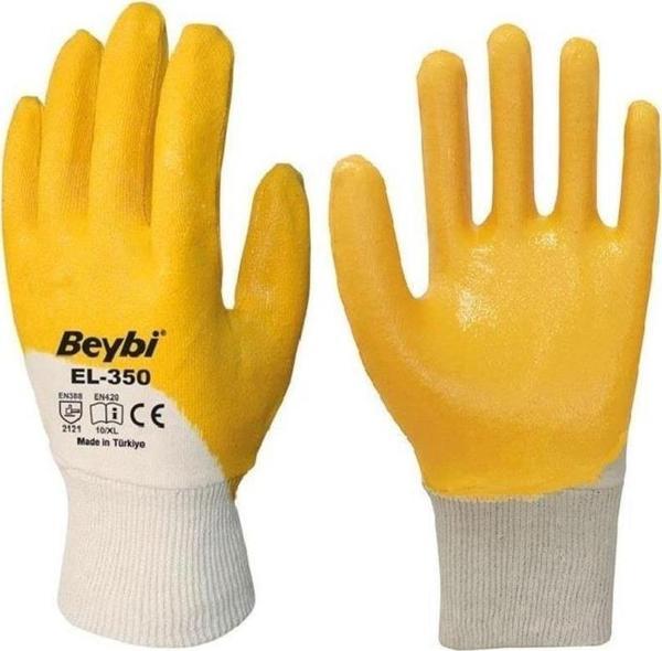 Beybi Pamuk Nitril KN350 9 Beden Eldiven 12 Li Paket Pamuk Nitril Eldiven - Image 1