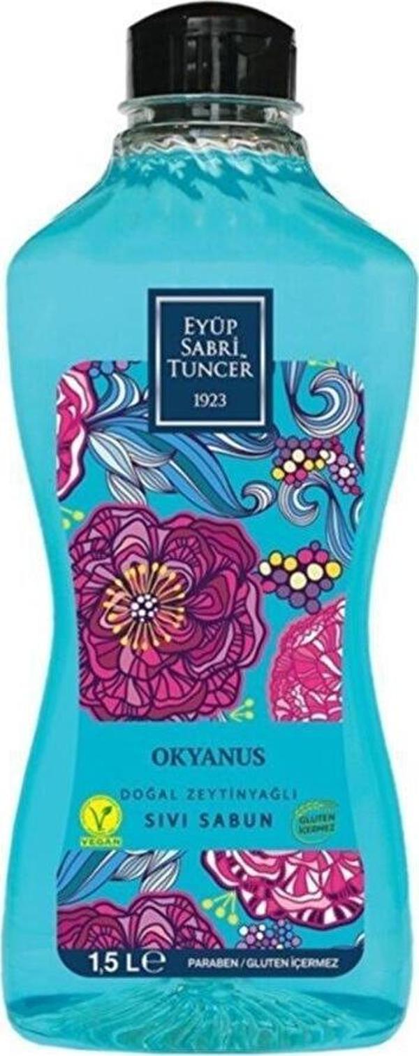 Eyüp Sabri Tuncer Okyanus Sıvı Sabun Doğal Zeytinyağlı 1500 ML - Image 1