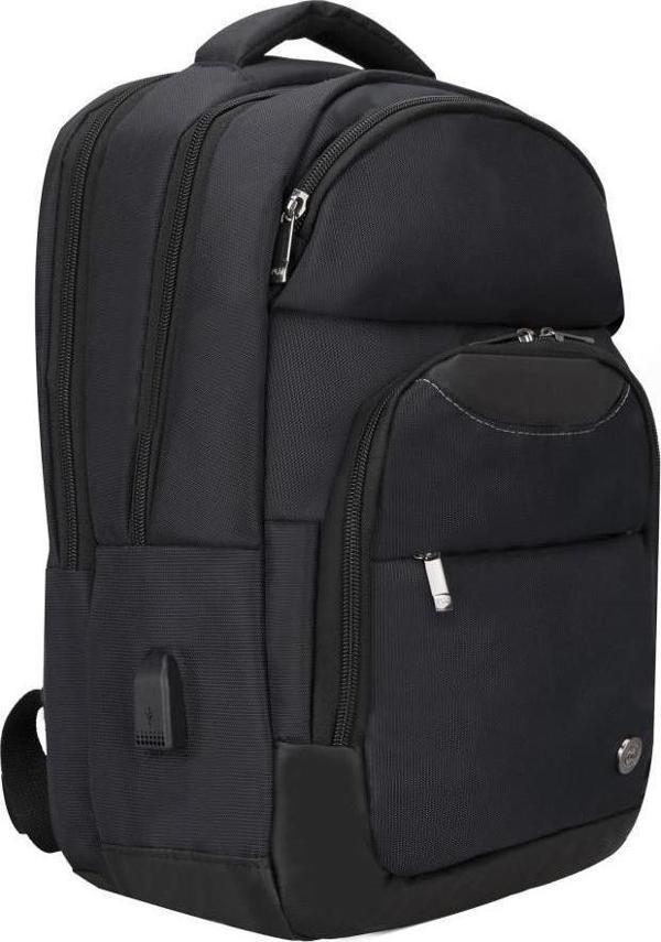 Plm Monza Usb Siyah 15.6" Notebook Sırt Çantası - Image 1