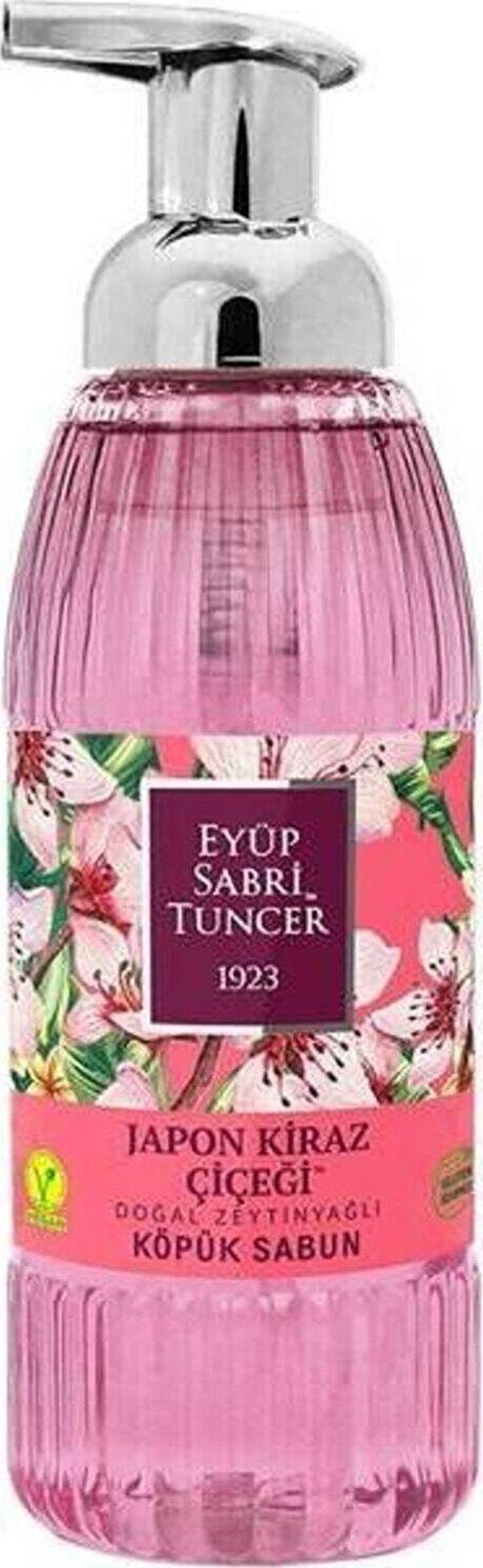 Eyüp Sabri Tuncer Zeytinyağlı Japon Kiraz Çiçeği Köpük Sabun 500ML - Image 1