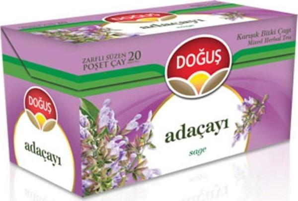Doğuş Adaçayı Bitki Çayı Süzen Poşet Çay Bardak Poşet Sallama Bitki Çayı 20 Li - Image 1