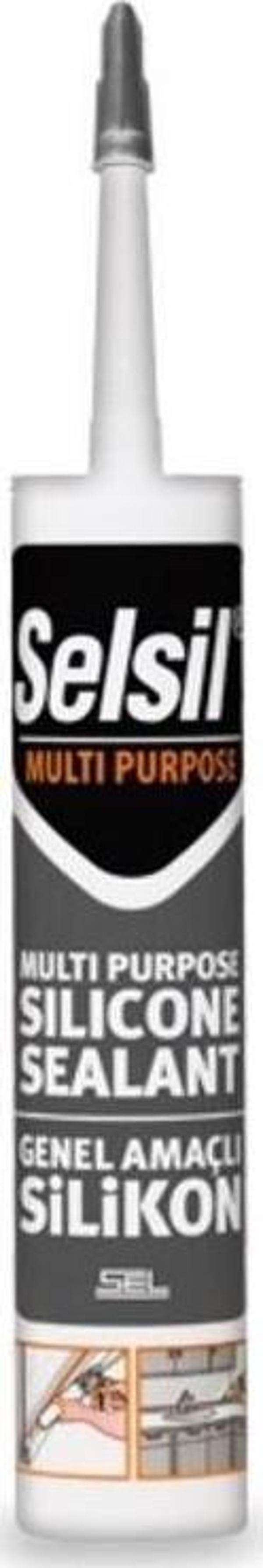 Selsil Genel Amaçlı Silikon Şeffaf 280 Gram Şeffaf Silikon - Image 1