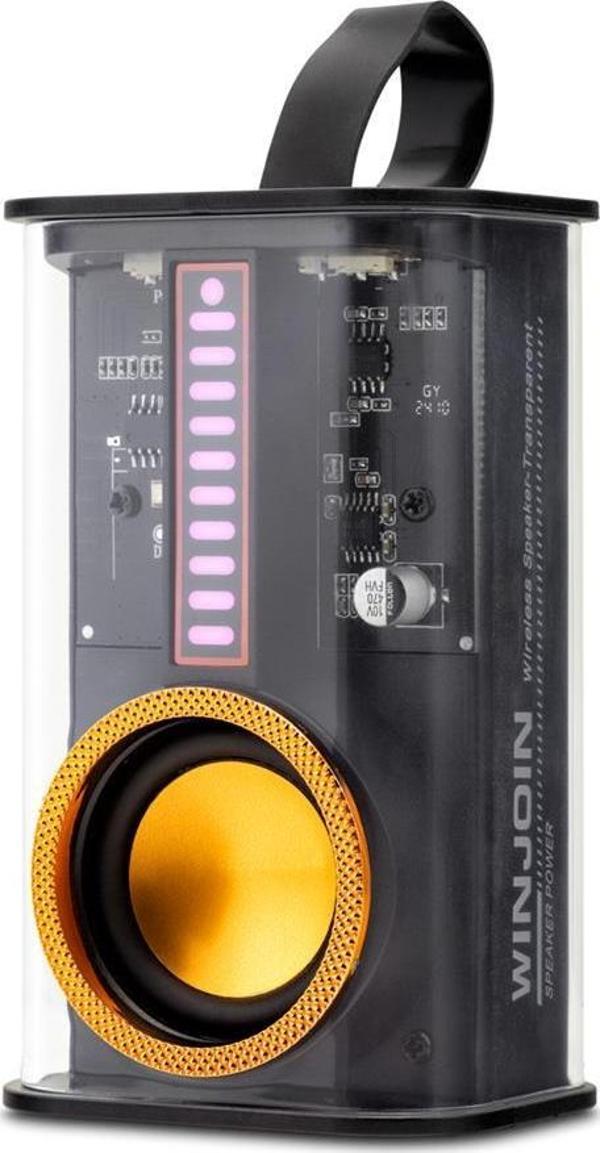 Hadron Siyah Bluetooth Speaker 5W 102 x 61 x 47MM Bluetooth Hoparlör - Image 1