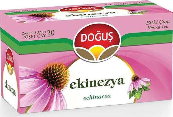 Doğuş Ekinezya Bitki Çayı Süzen Poşet Bardak Sallama Poşet Çay 20 Li - Image 1
