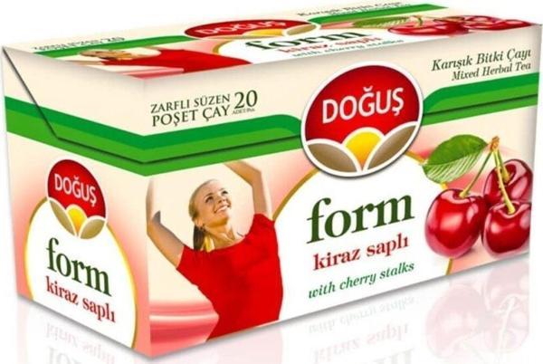Doğuş Form Kiraz Saplı Çayı Bardak Sallama Çay 20 Li - Image 1