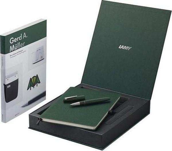 LAMY 2000 DOLMA KALEM 14K ALTIN PINE F UÇ VE DEFTER SETİ - Image 1