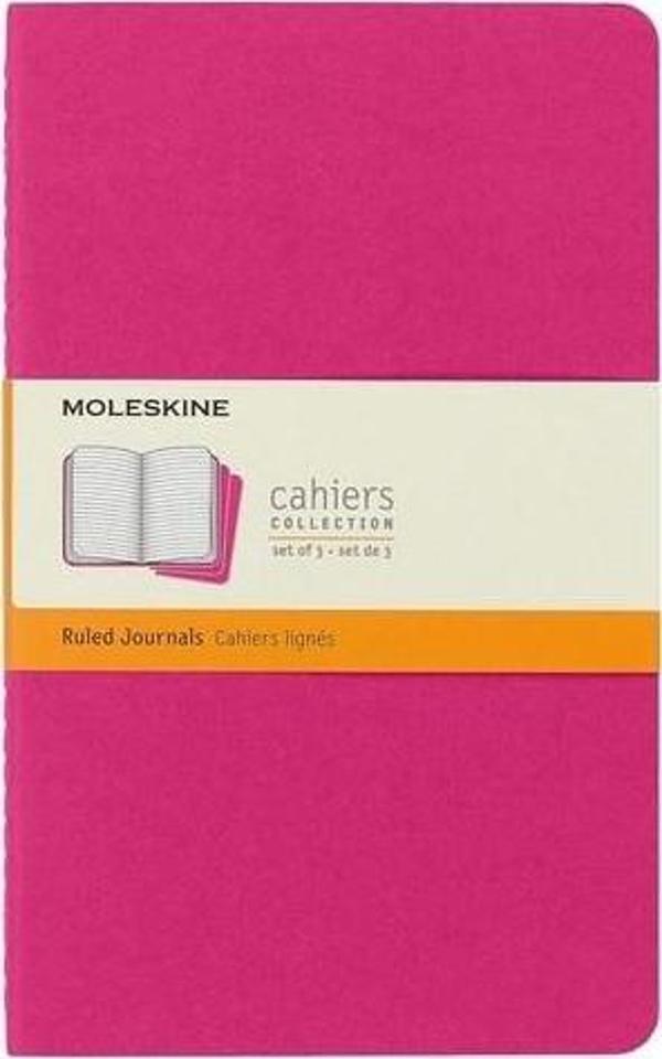 Moleskine Chair 3 lü Defter Pembe (Çizgili - 13x21) - Image 1
