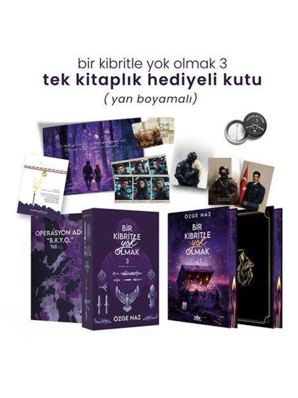 Bir Kibritle Yok Olmak 3 - Tek Kitaplık Hediyeli Kutu - Yan Boyamalı - Guardian Yayınları - Image 1