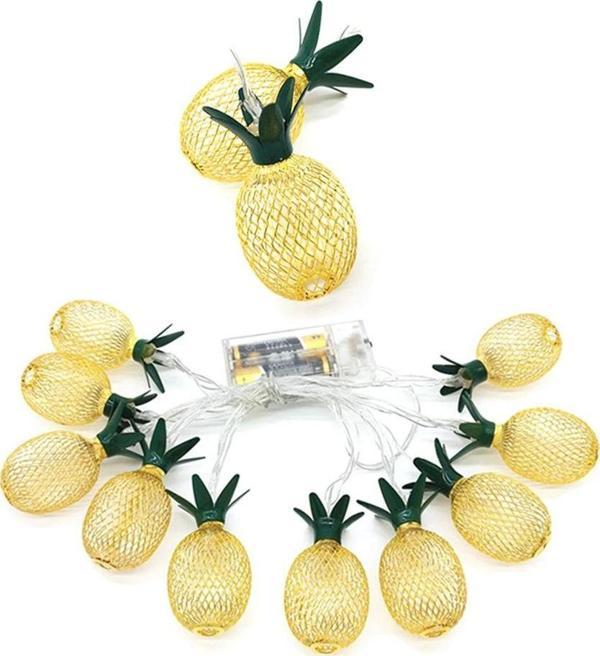 Bahçe Keyfi için Pilli 2MT 2MOD 10LED Ananas Model Aydınlatma - Image 1