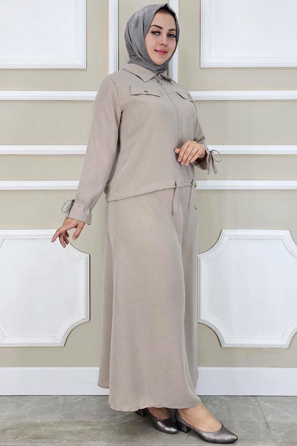 KADIN MANŞETİ BAĞ İPLİ TESETTÜR TAKIM - Image 1