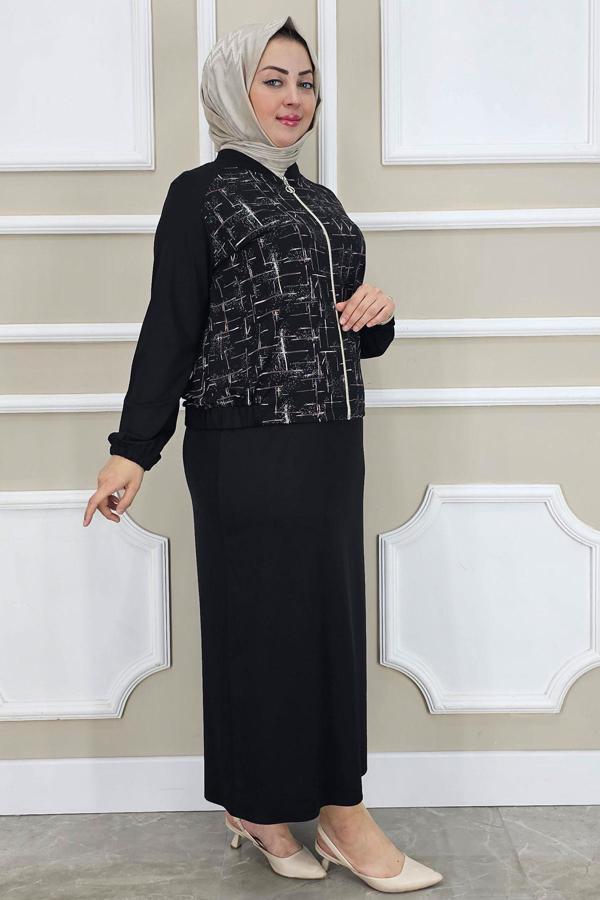 KADIN DESENLİ TESETTÜR TAKIM - Image 1