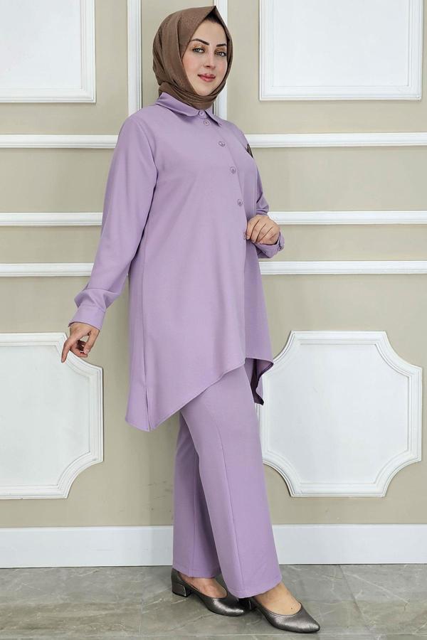 KADIN BROŞ DETAYLI TESETTÜR TAKIM - Image 1