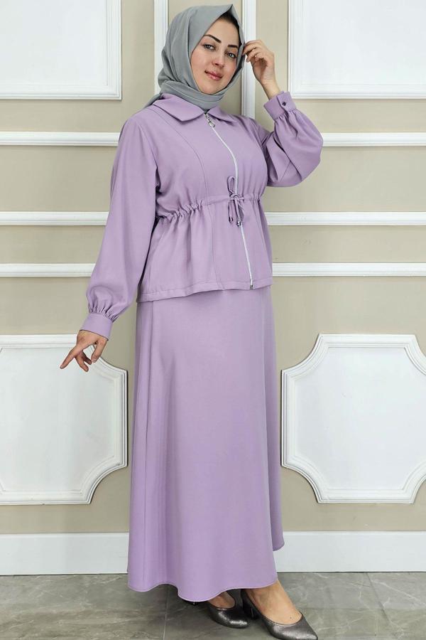 KADIN FERMUARLI BAĞCIKLI TESETTÜR TAKIM - Image 1