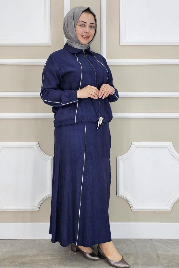 KADIN BİYELİ FERMUARLI TESETTÜR TAKIM - Image 1