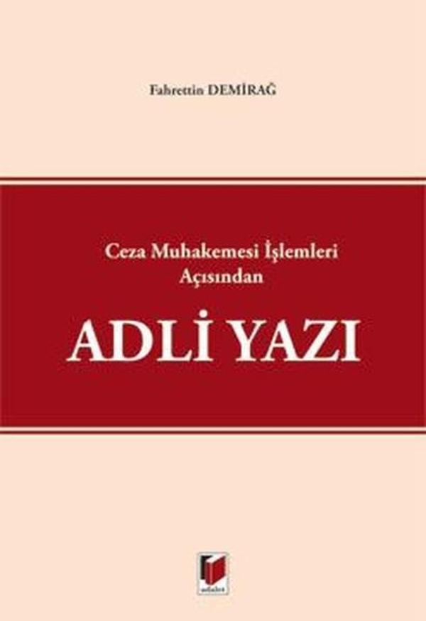 Adalet Yayınları Adli Yazı - Adalet Yayınları - Image 1