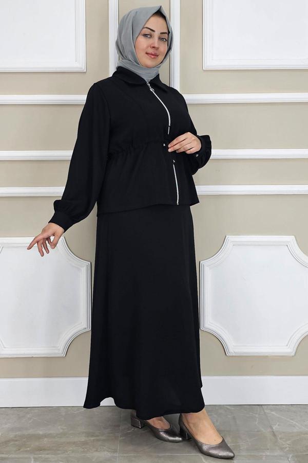 KADIN FERMUARLI BAĞCIKLI TESETTÜR TAKIM - Image 1